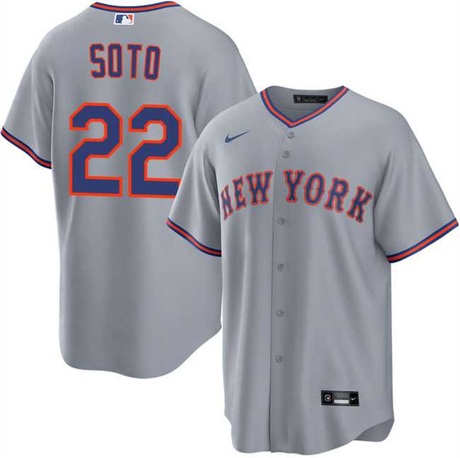 Men%27s New York Mets #22 Juan Soto Gray 2025 Limited Stitched Jersey Dzhi